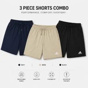 Premium Shorts (Black+Navy+Beige)