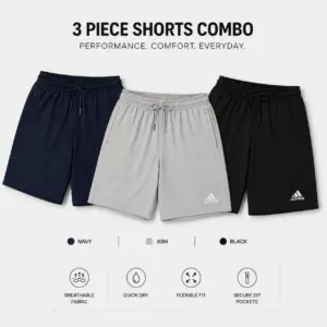 Premium Shorts (Black+Navy+Ash)